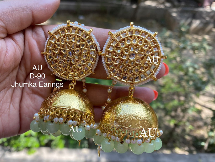 Kundan Jhumkas