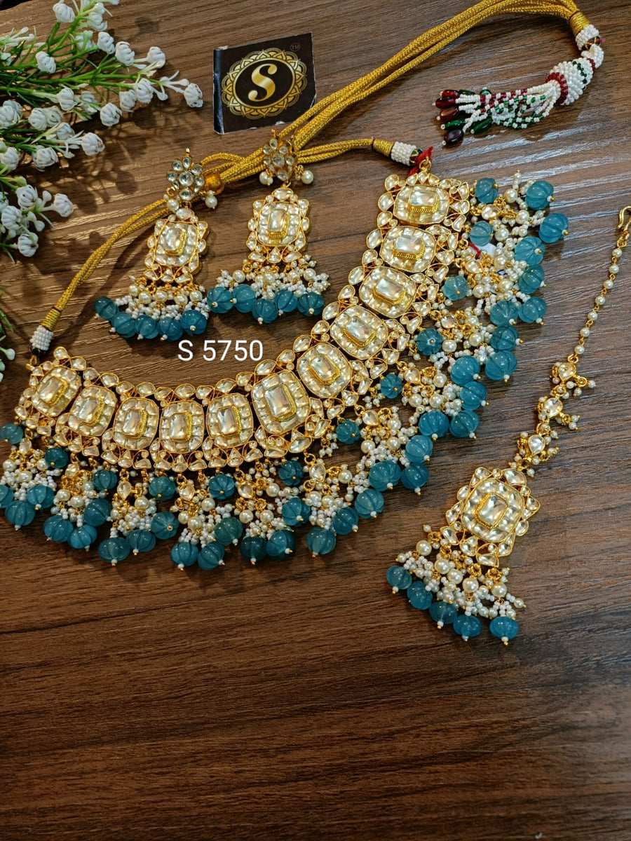 Pachi Kundan Bridal Set