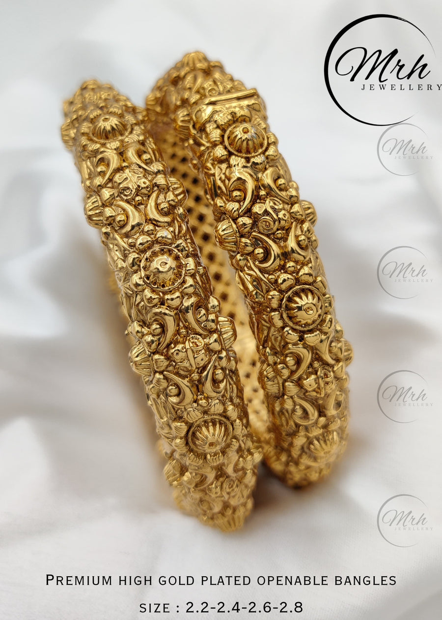 Gold Platted Openable Bangles