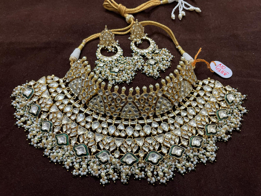 Pachi Kundan Bridal Set