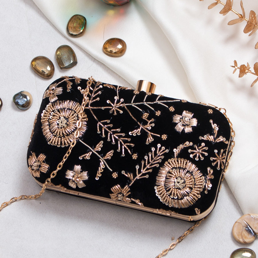 Embroidered Clutch