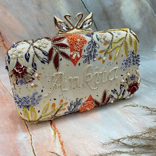 Embroidery Customised Clutch