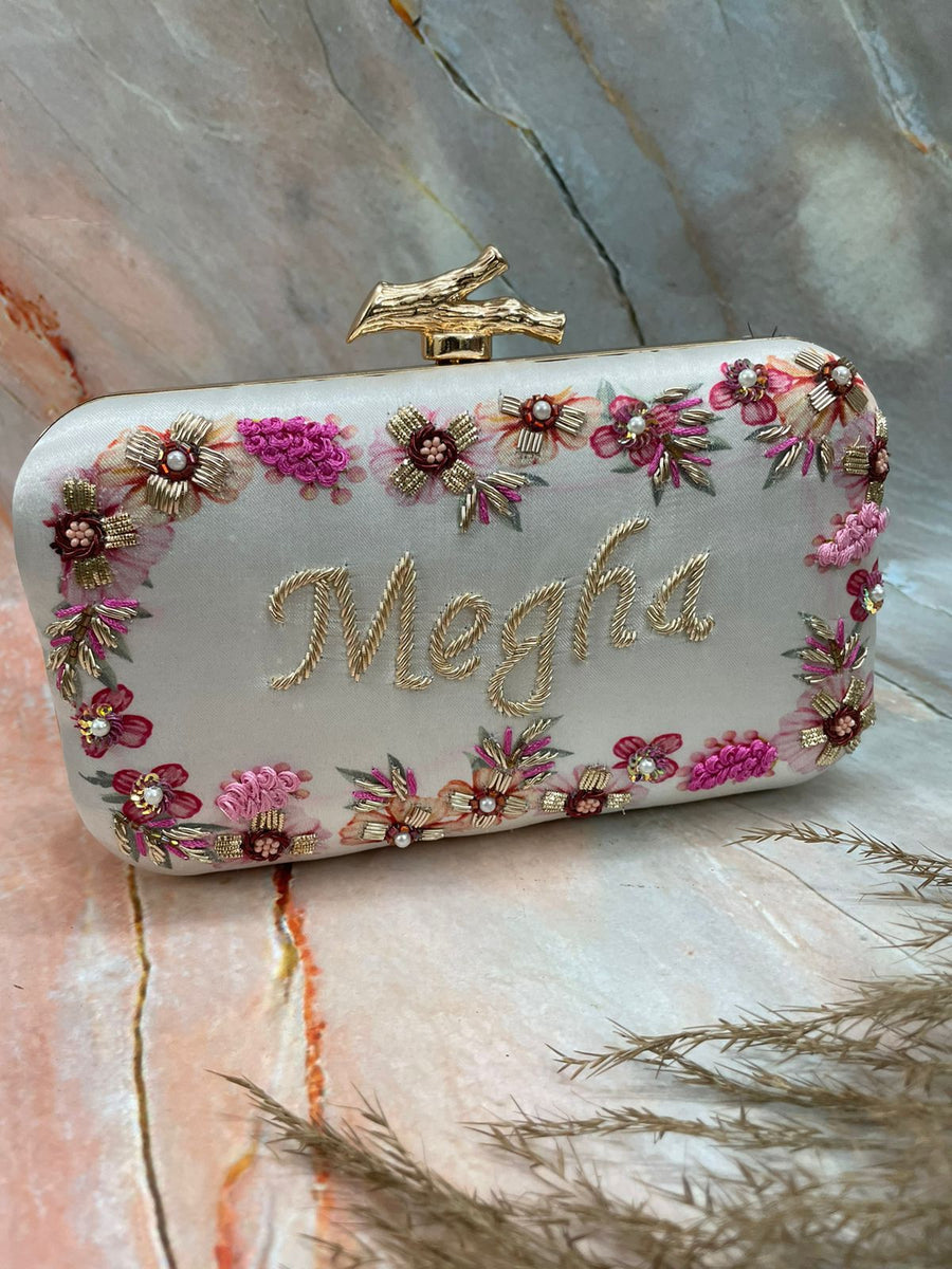 Embroidery Customised Clutch