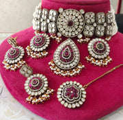 Moissanite kundan Choker Set