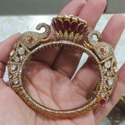 Moissanite kundan openable Kada