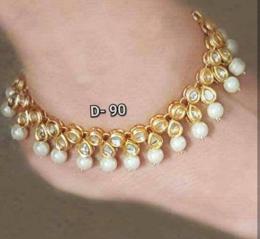 Kundan Anklets