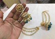 Kundan Jhumkas