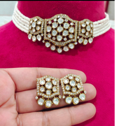 Moissanite kundan Choker Set